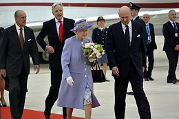 H.M. Elizabeth II, Queen of the United Kingdom, arrives in Rome