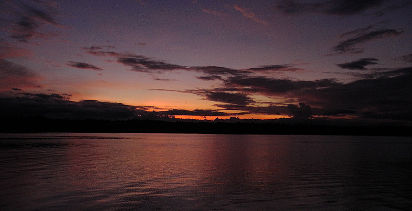 SUNRISE FROM FLOATING SURF HOUSE