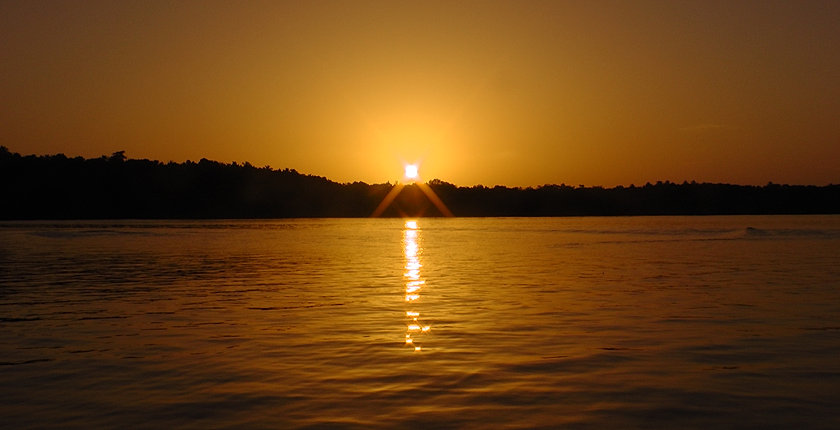 Sunset from The Floating Surf House