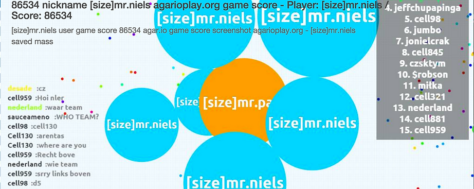 the size clan agario