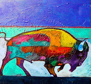 Buffalo Walking