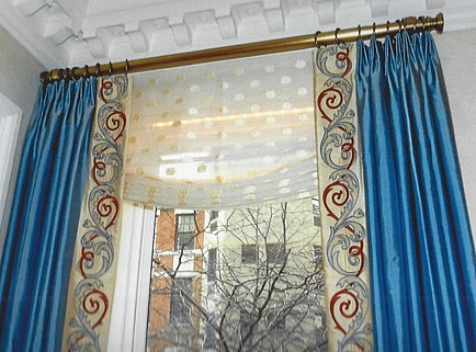 Curtains Ideas blue and gold curtains : Paul S. Maybaum Fine Curtains | FINE CURTAINS