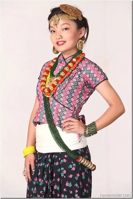 kirat girl adorn with