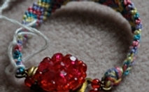 Friendship Bracelet With Gem Closure