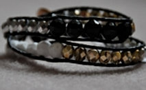 Double Beaded Wrap Bracelet