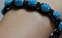 Blue Disco Ball Bracelet