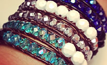 Double Beaded Wrap Bracelet