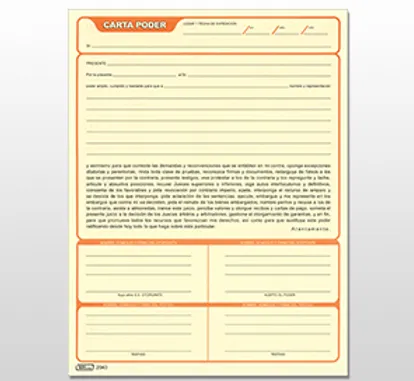 Como Se Llena Una Carta Poder Simple De Papeleria Las Cartas