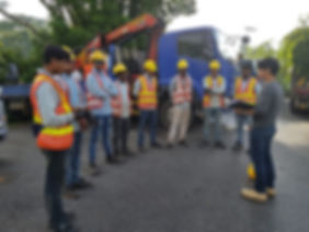 Tool Box Meeting with Yong Aik Crane Workers