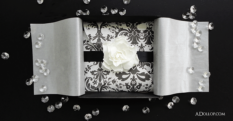 Black box wedding invitations