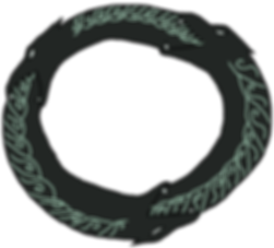 Kakos symbol from the middle grade fantasy books, The Bone Grit Historeum