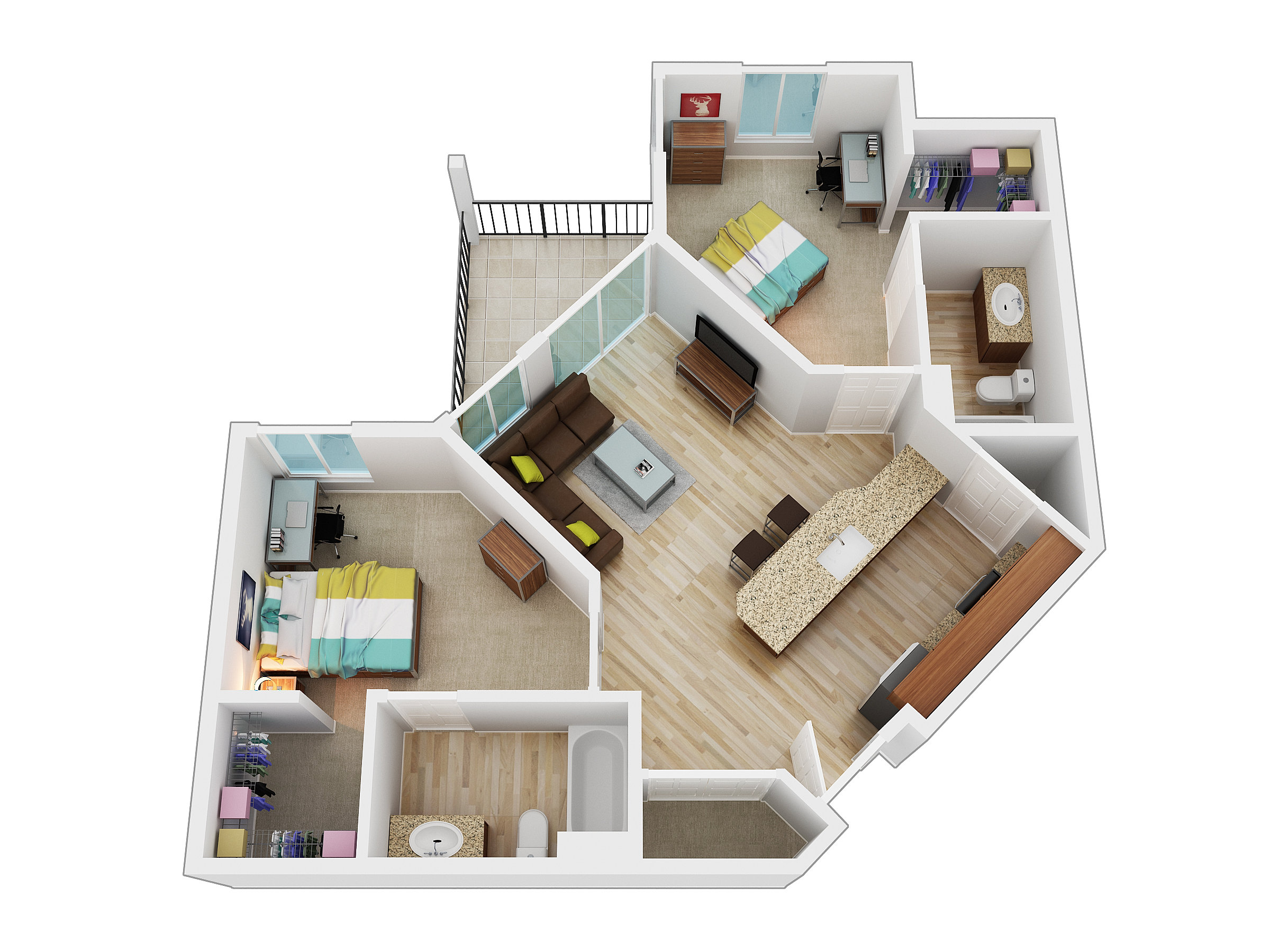La Pointe | Off Campus Student Housing Near Boise State University ...  La Pointe Off Campus Housing near Boise State Univeristy | Two Bedroom, Two  Bath Corner.