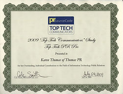 PRSourceCode Top Tech Communicators Awar
