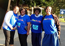 Local teams walk together!