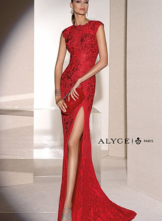 Alyce Paris 5677 prom. red