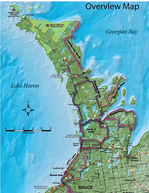 Beautiful Bruce Peninsula Cycling