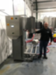 Our client with his new Brewology Cask Racker