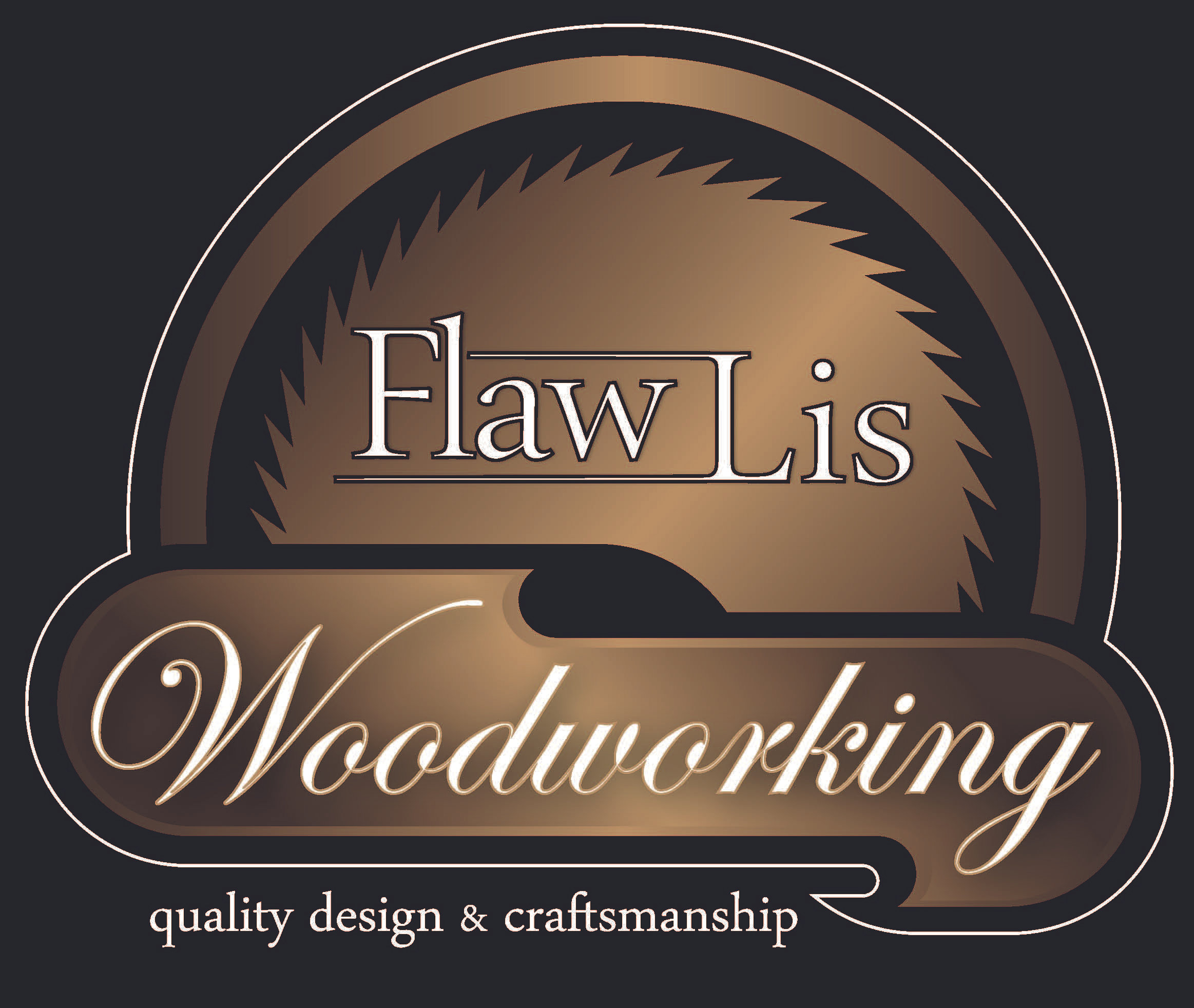 Jarrell Aesthetic Logo Design: FlawLis Woodworking