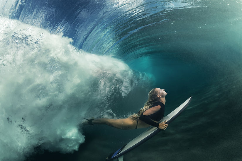 Swimming Surfer