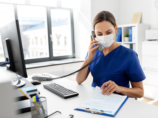 Nurse with Protective Mask
