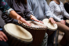 Group on Drums