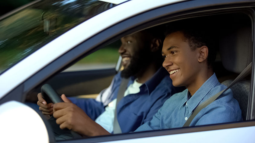 Andando em um carro