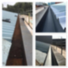 Folding gutters Foldable gutter Fold out gutter Gutter lining Gutter liners Membrane gutters Composite gutters