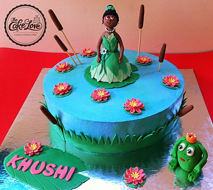 Princess & Frog Themed Cake