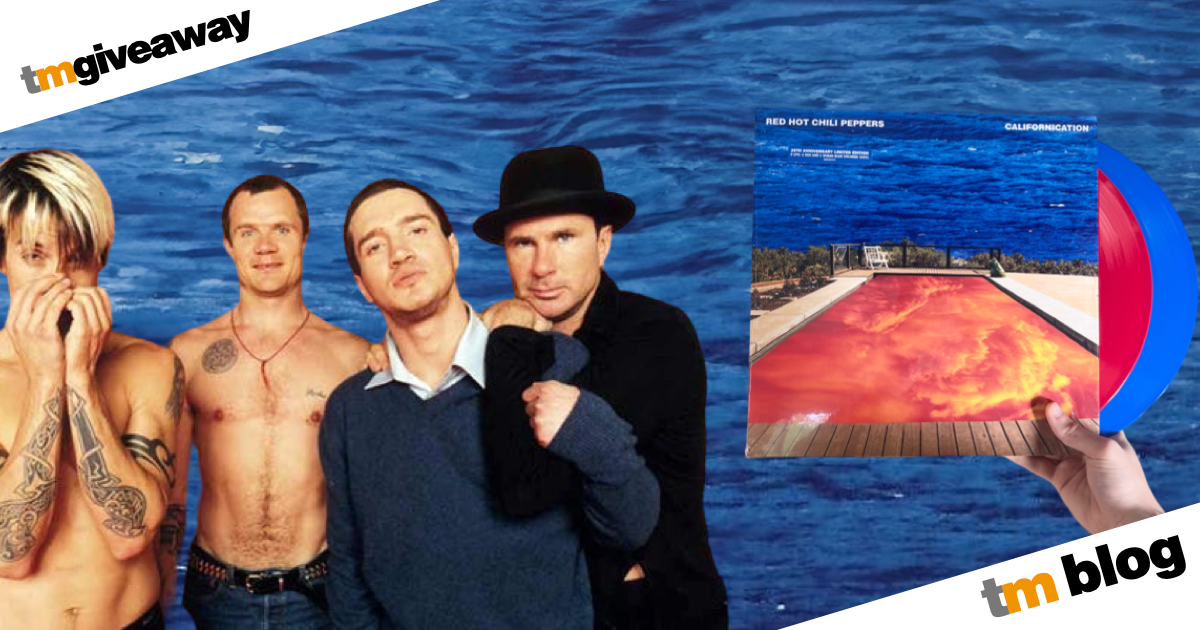 Red Hot Chili Peppers Californication Red Ocean Blue Coloured Double Vinyl Giveaway