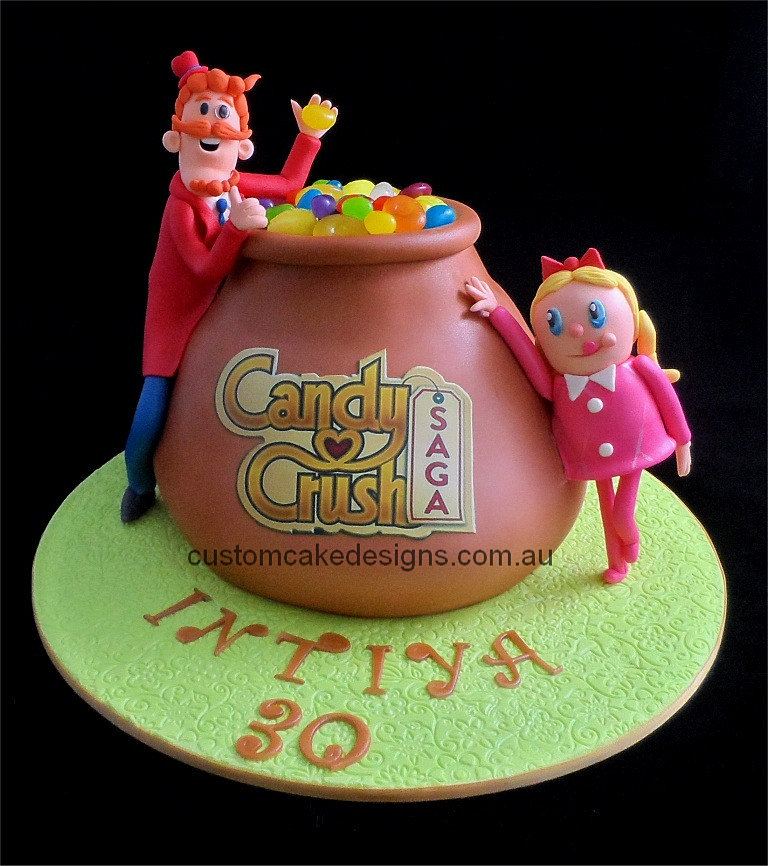 customcakedesigns Facebook Candy Crush Birthday Cake