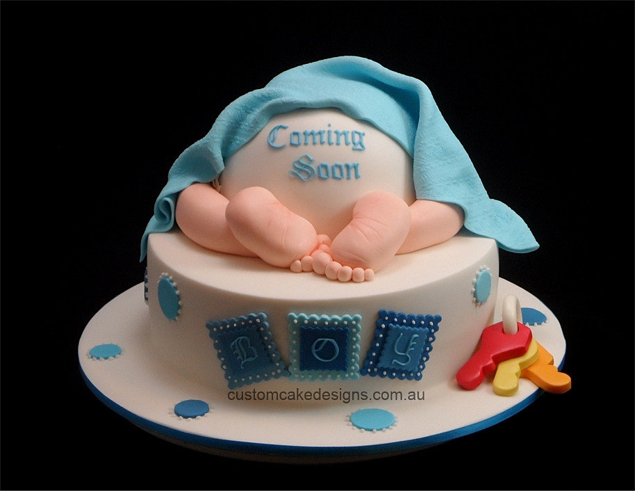 Baby Bottom Baby Shower Cake