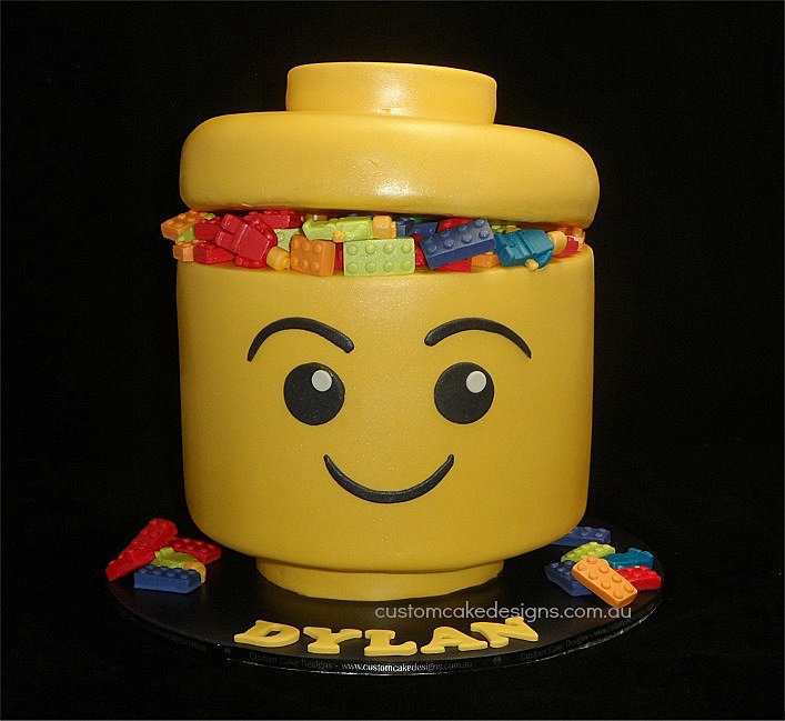 Custom Cake Designs Cake Decorator Perth Lego Head Cake ...