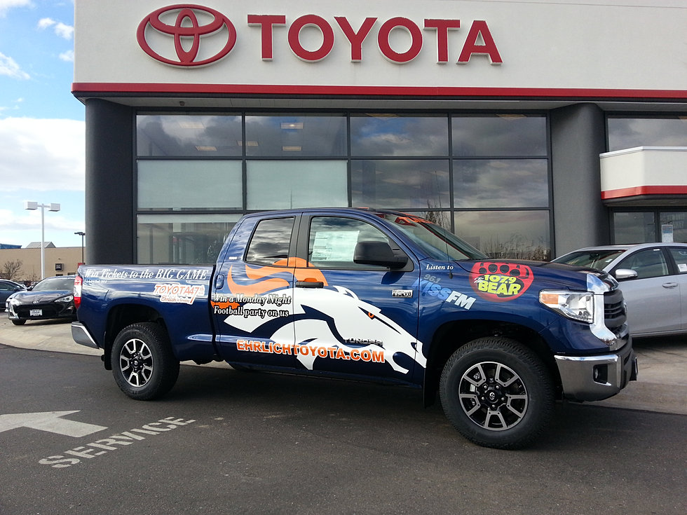 Denver Broncos Vinyl Auto Stripe Decal