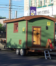 First Potomac cabin, in green