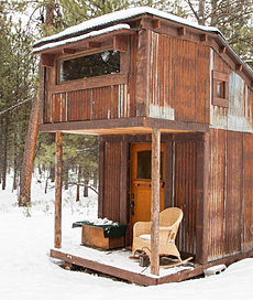 Potomac cabin in winter
