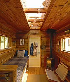 Hut 1 living room