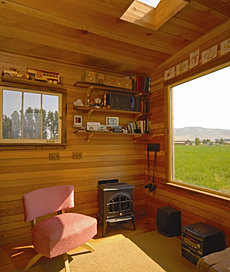 Hut 2 stove and picture window