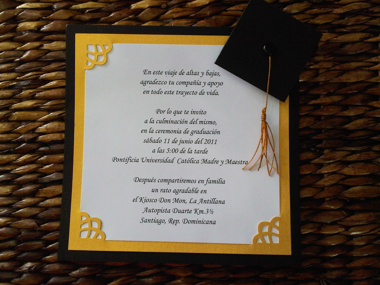 impresiones la elegancia invitaciones de graduacion universidad