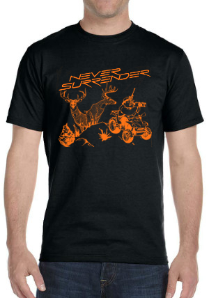 Deer Hunting Shirt (Orange on Black Shirt)