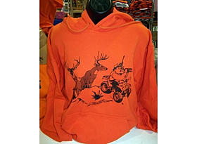 Deer Hunting Sweatshirt in Hunter Orange