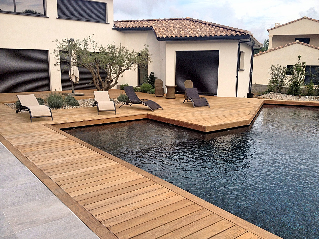 Couverture piscine bois rigide terrasse mobile Couverture piscine bois rigide terrasse mobile