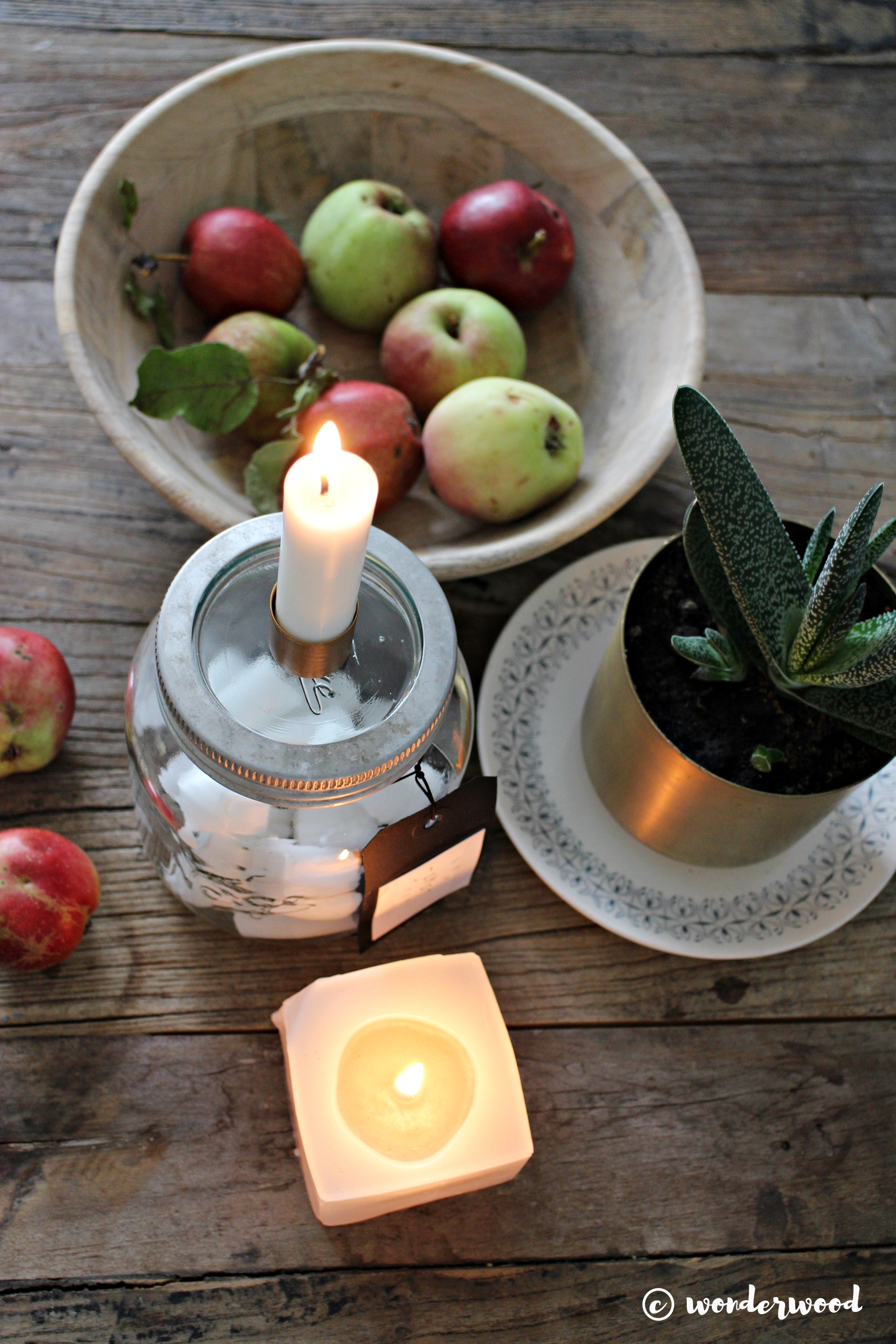 diy stumplysestake // diy candle holder in a jar
