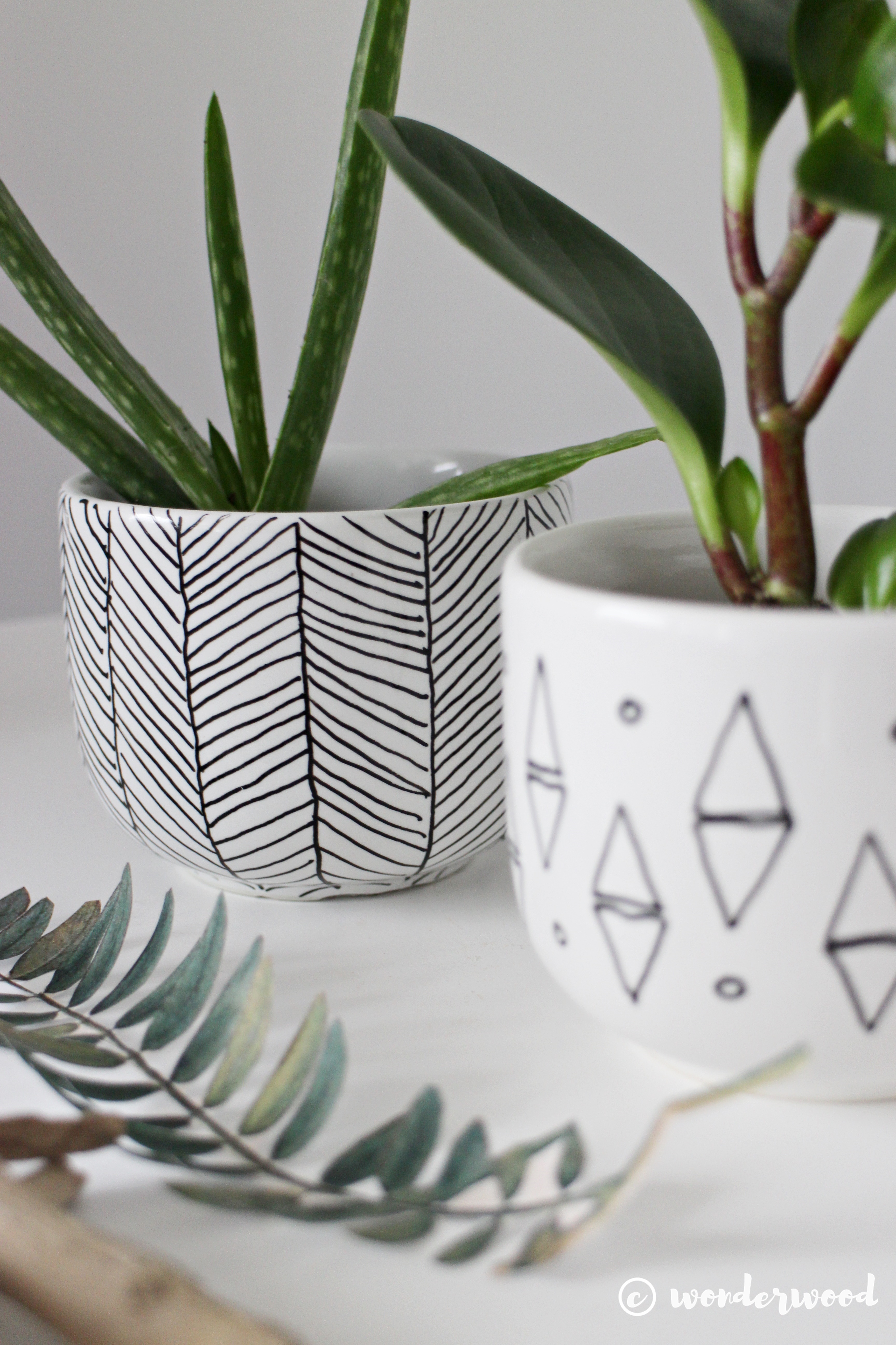 diy mini-potter // diy mini planters