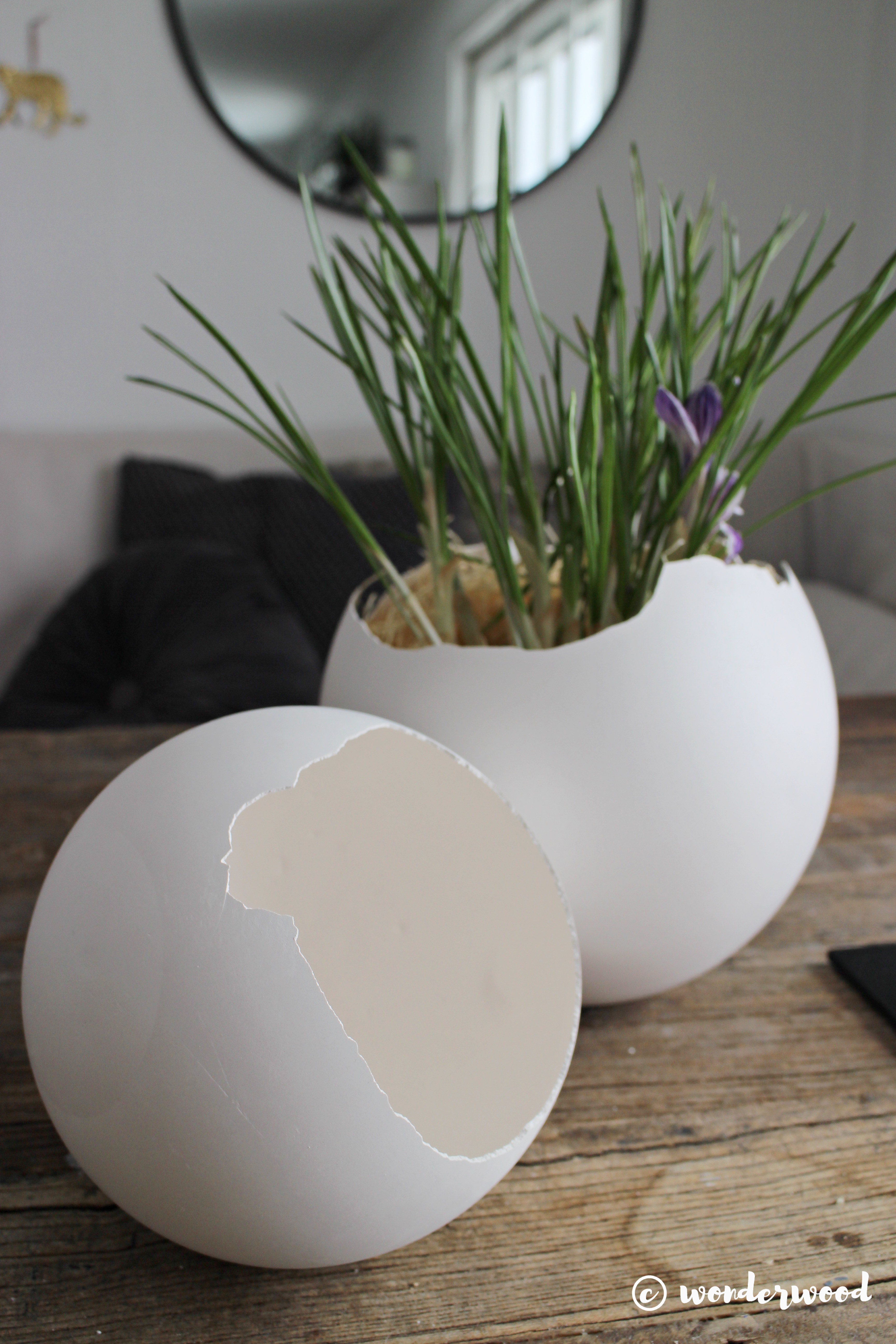 diy gipsegg // diy plaster eggs