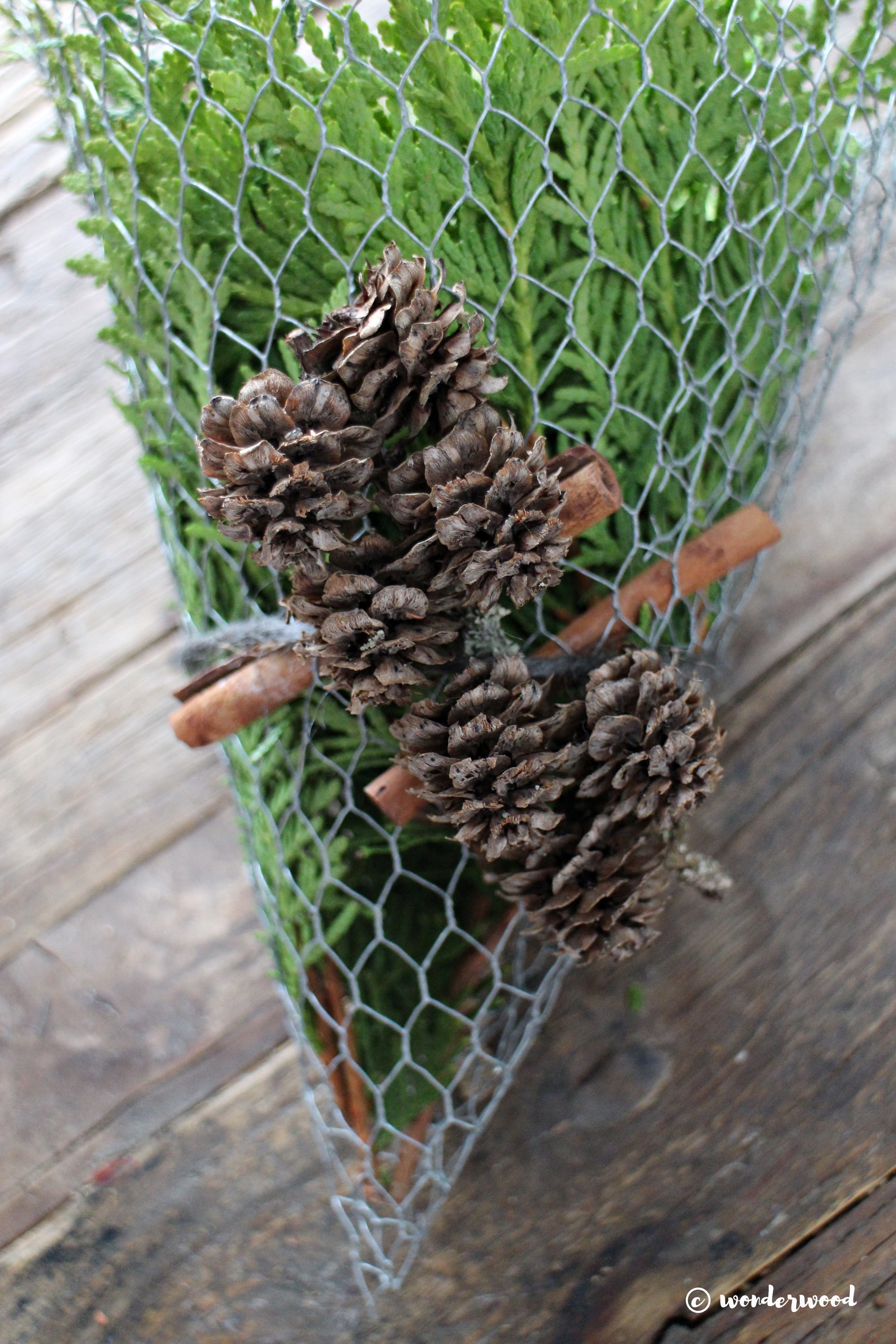 diy kremmerhus av hønsenetting // diy chicken wire cornets