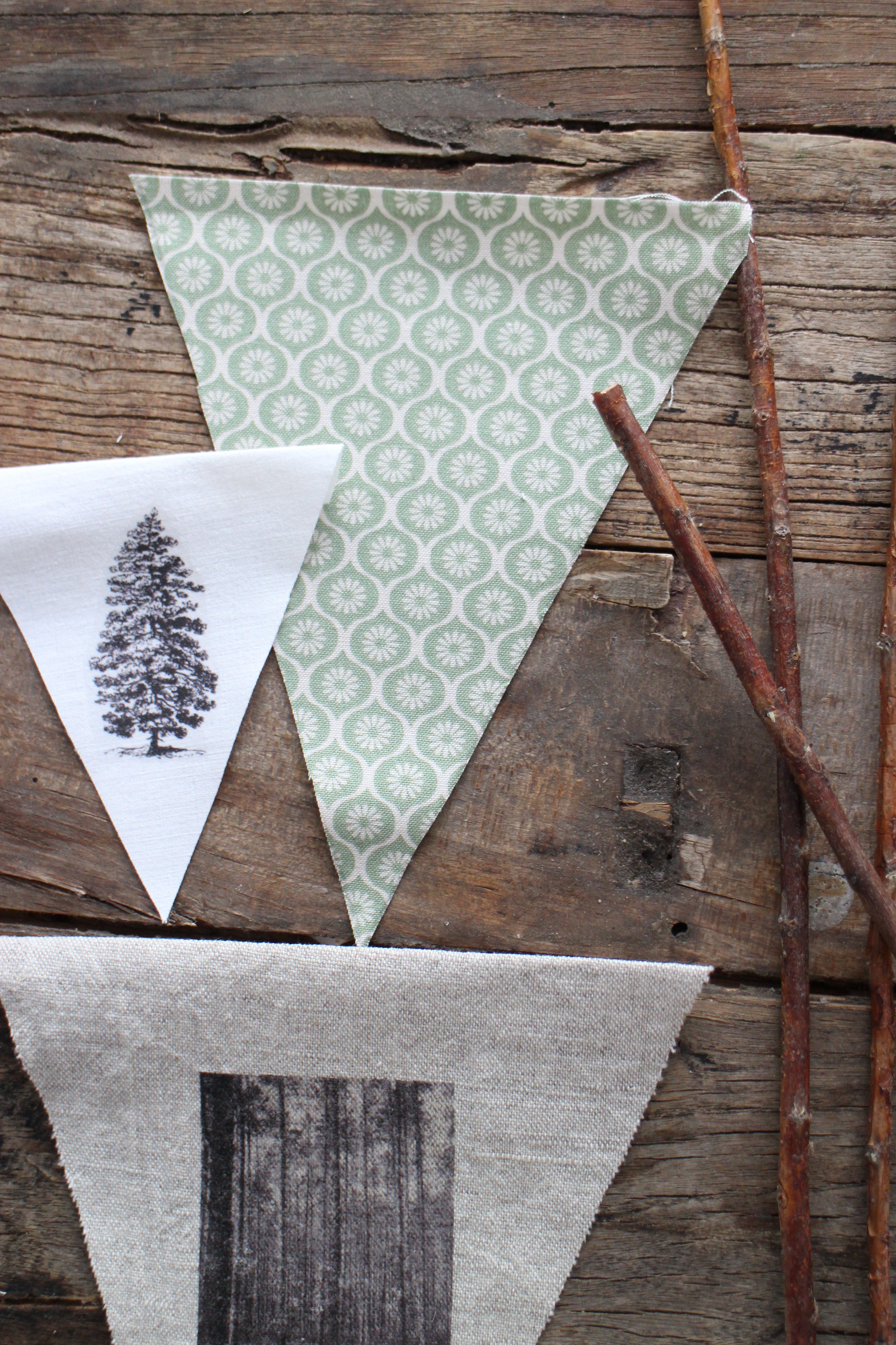 diy vimpler til veggen // diy decoration pennants