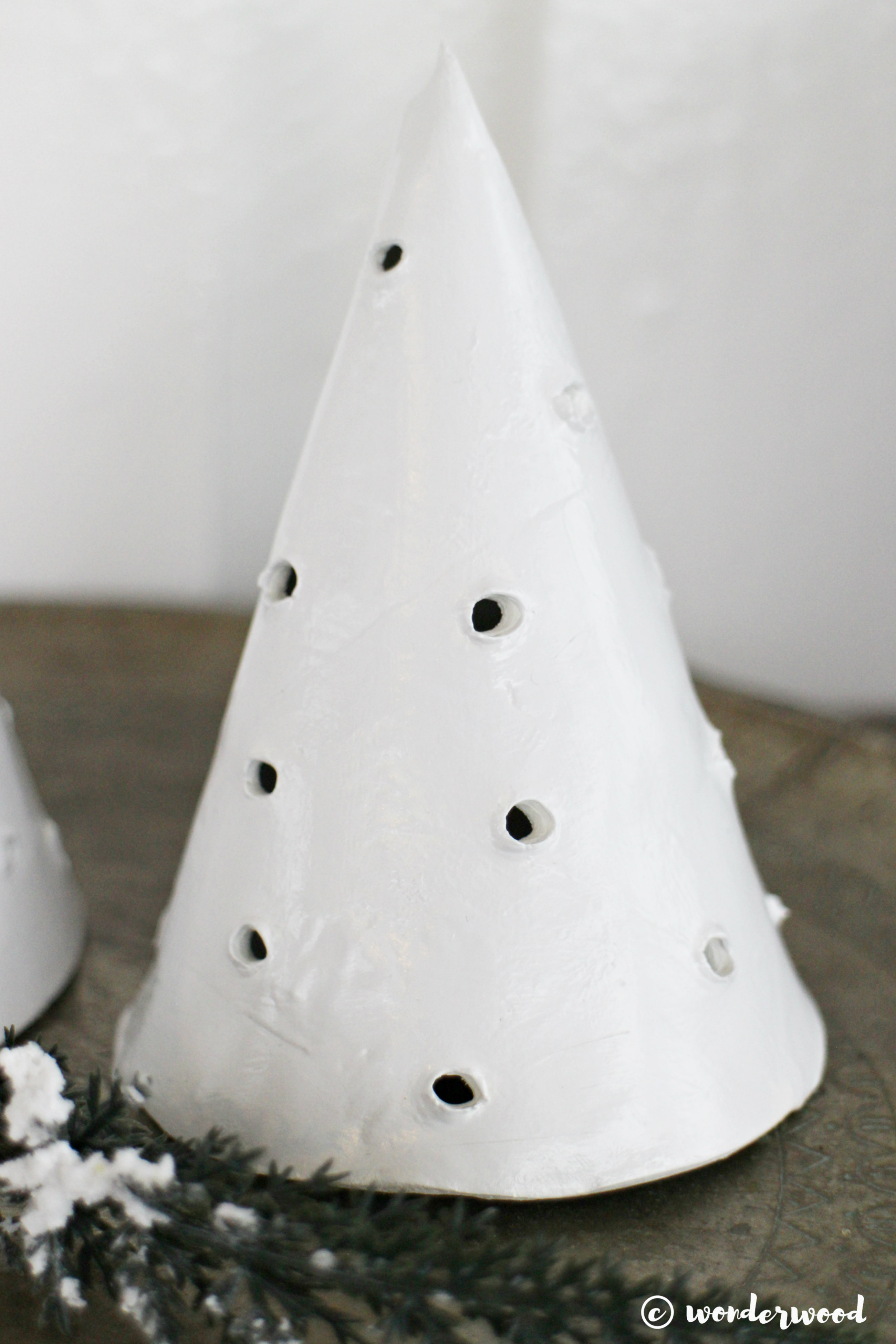 diy juletrær i leire // diy clay christmas trees