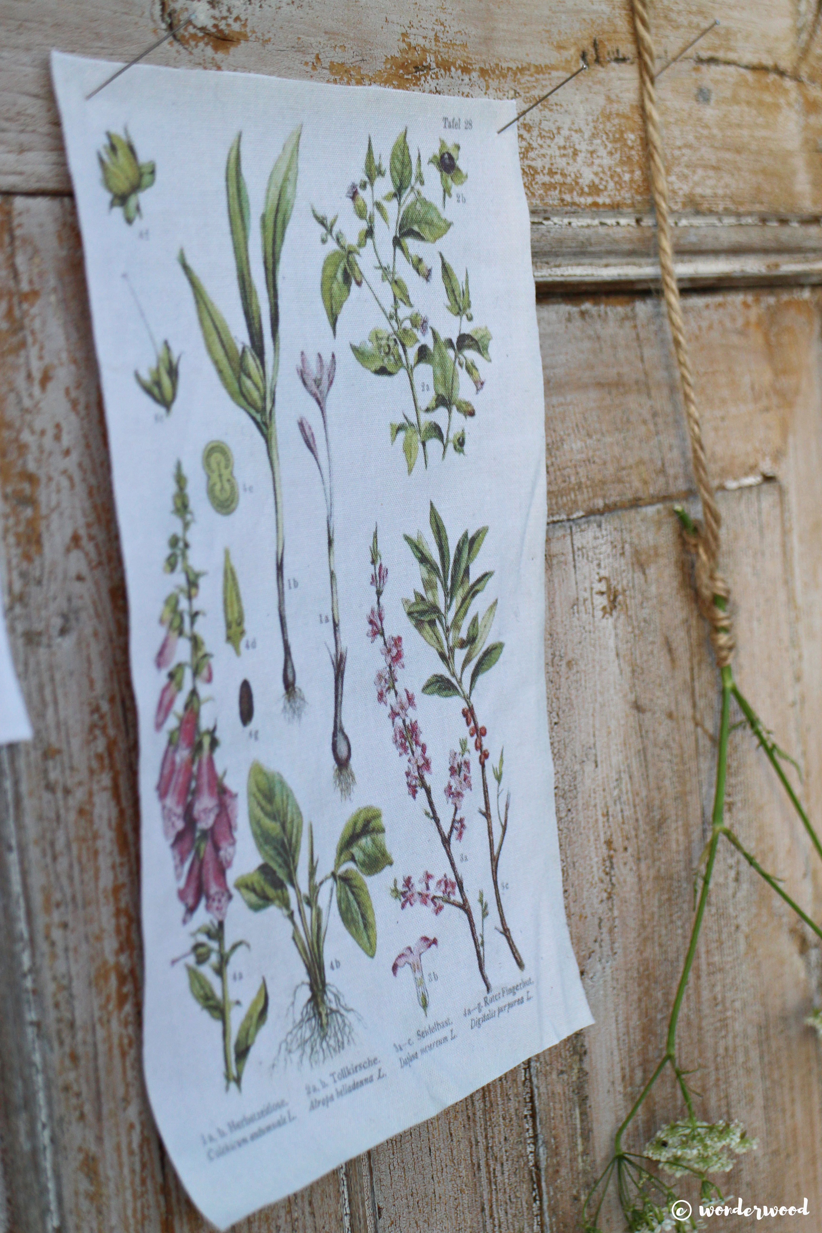 diy print på stoff // diy printed fabric