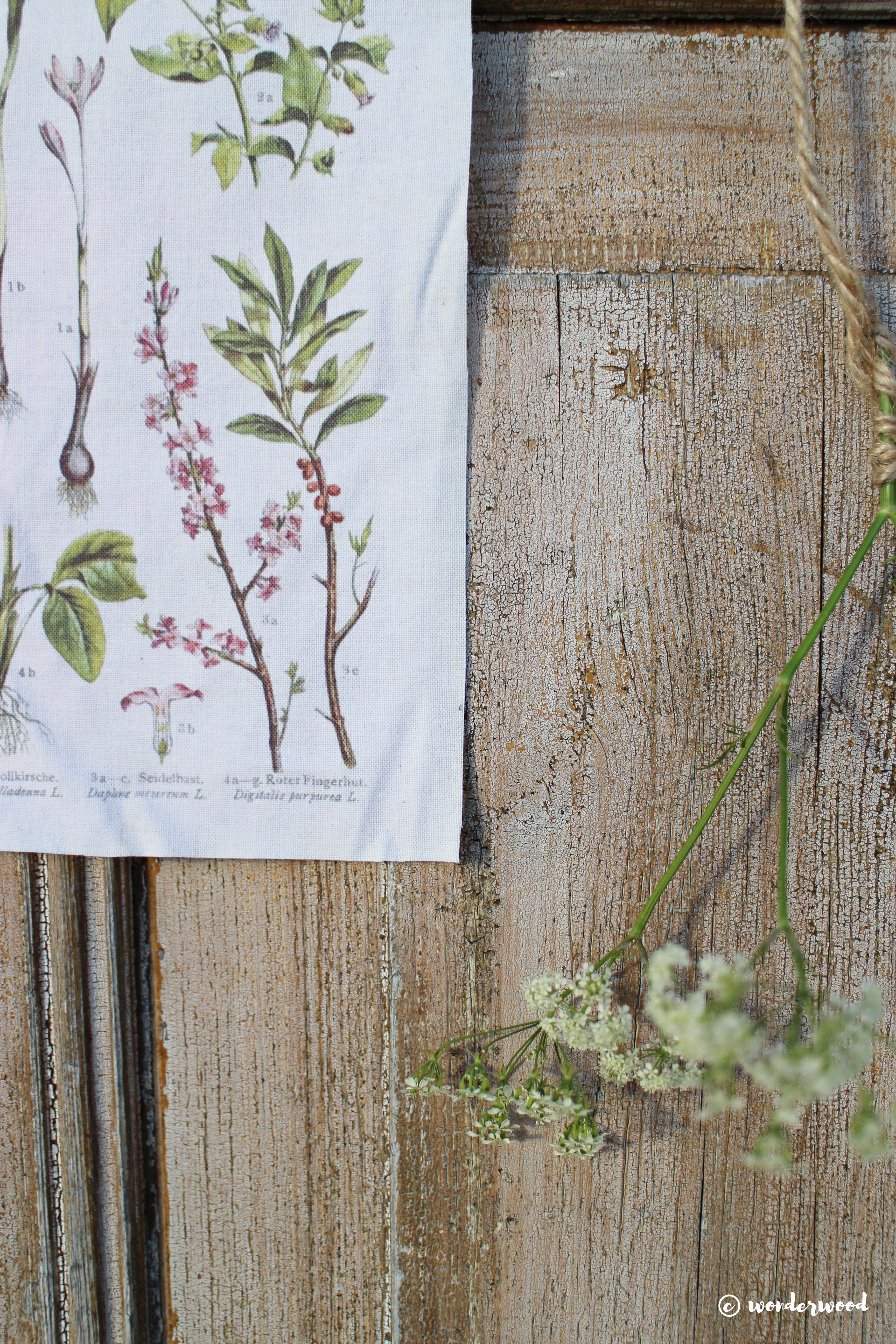 diy print på stoff // diy printed fabric