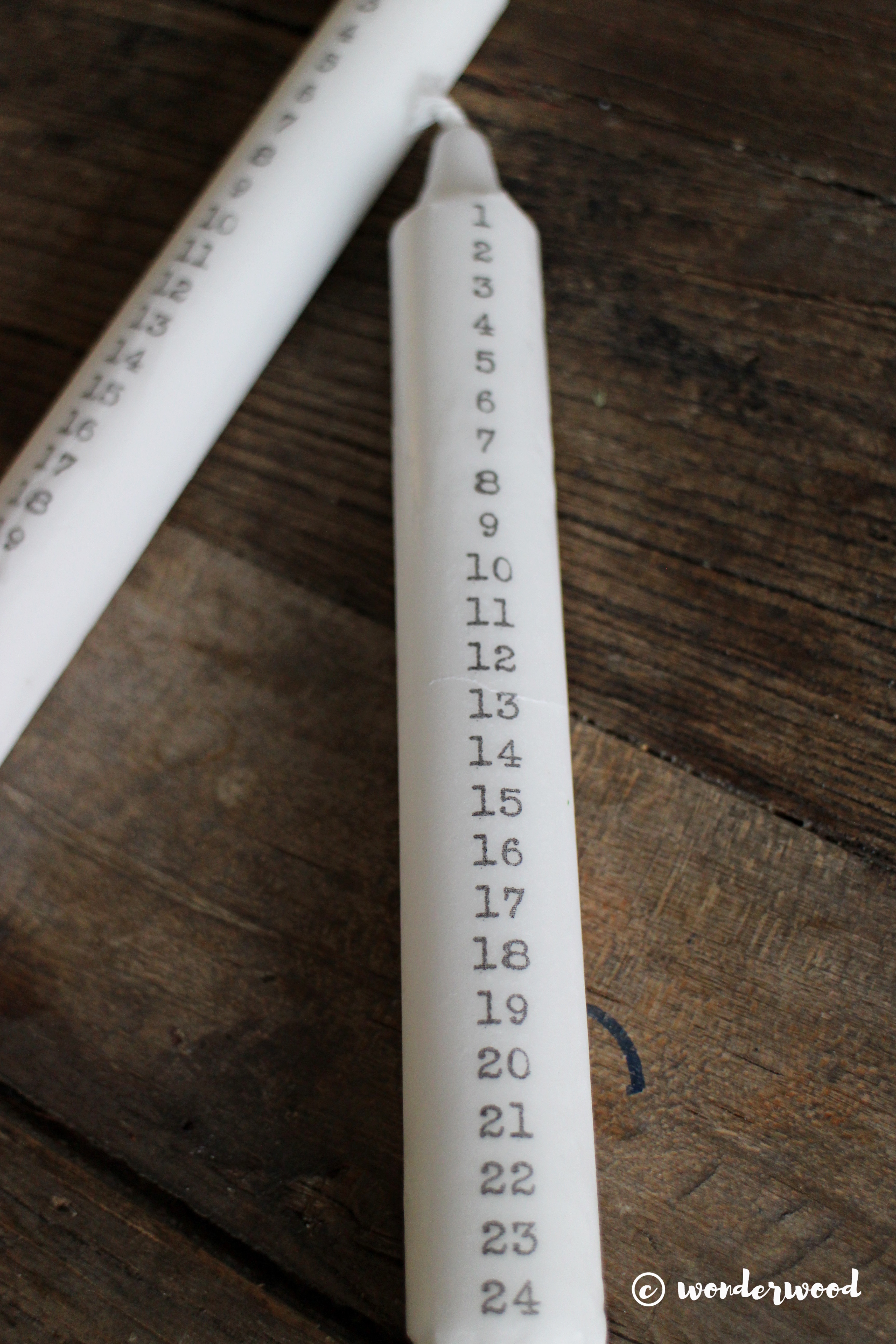 diy kalenderlys // diy calendar candles